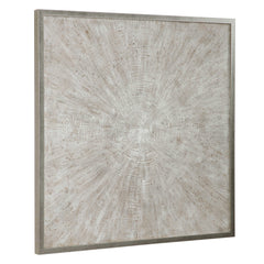 Mesmerize Brown/Silver/White Abstract Art - Ornate Home