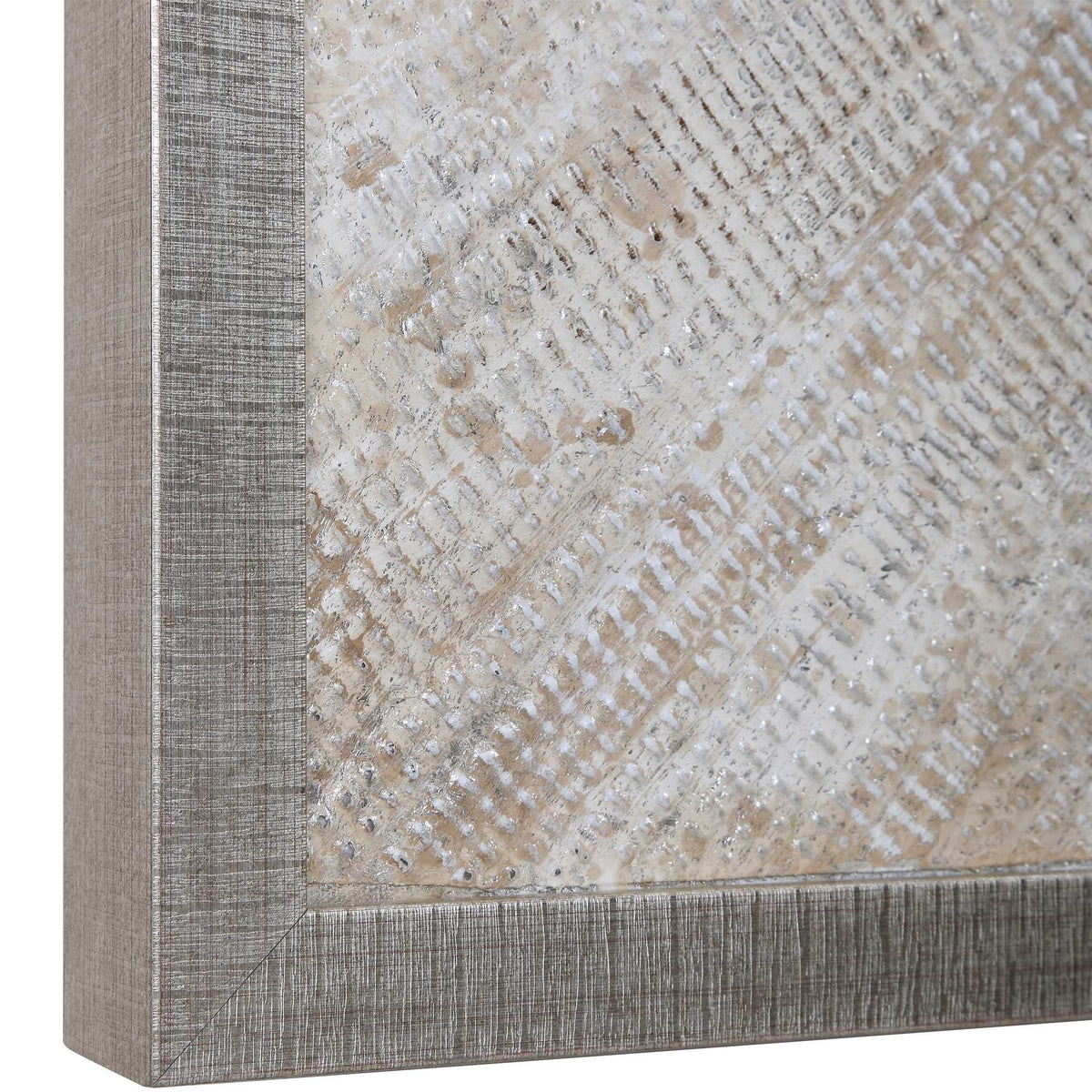 Mesmerize Brown/Silver/White Abstract Art - Ornate Home