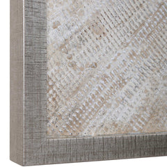 Mesmerize Brown/Silver/White Abstract Art - Ornate Home