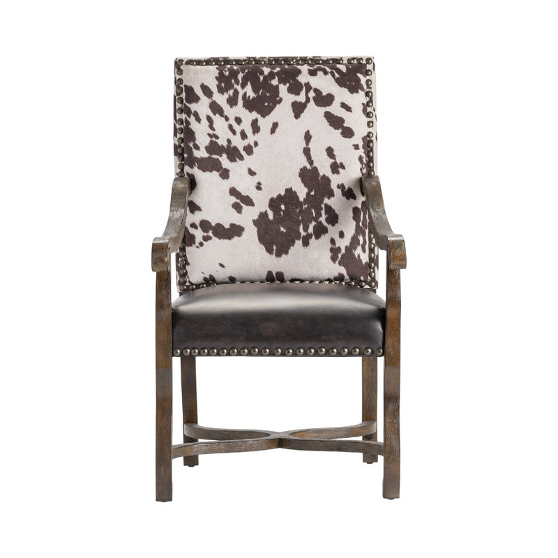 Mesquite Ranch Brown/White Arm Chair - Ornate Home