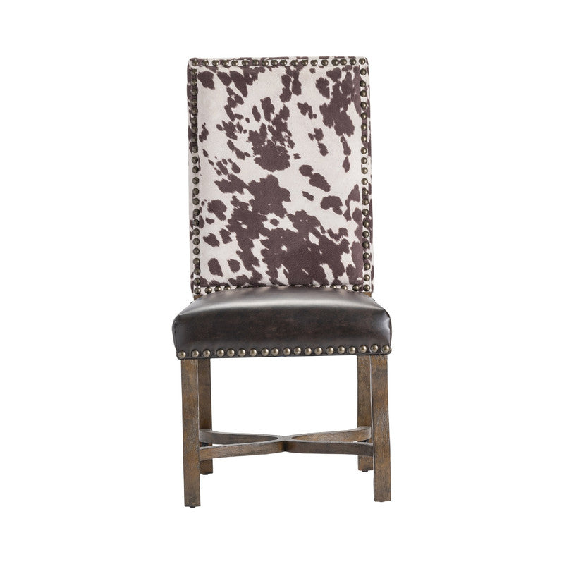 Mesquite Ranch Brown/White Side Chair - Ornate Home