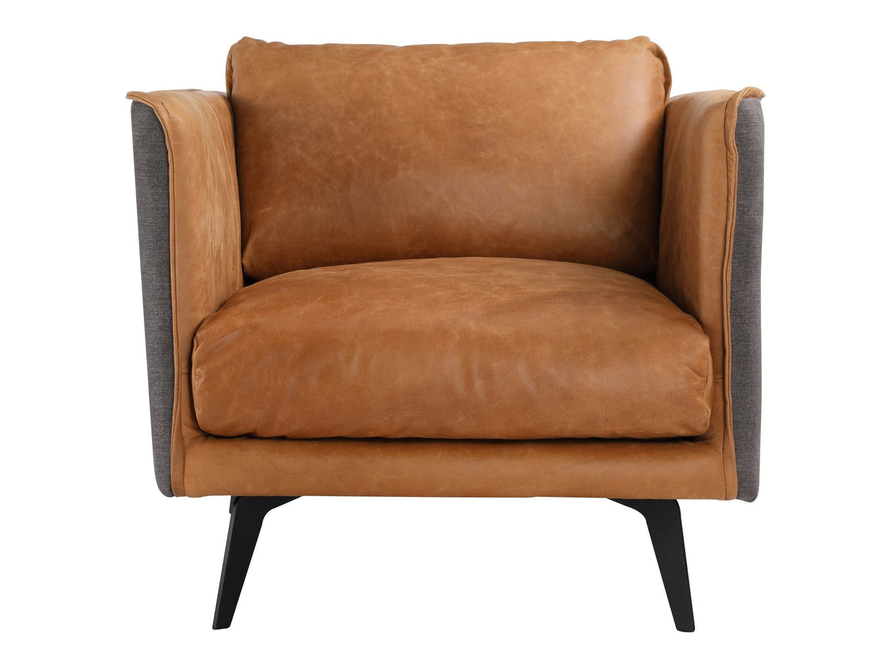 Messina Brown Leather Armchair - Ornate Home