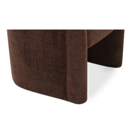 Mesto Dark Brown Rolling Dining Chair - Ornate Home