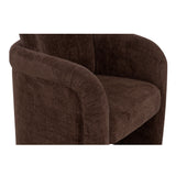 Mesto Dark Brown Rolling Dining Chair - Ornate Home