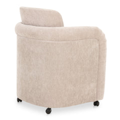 Mesto Taupe Rolling Dining Chair - Ornate Home