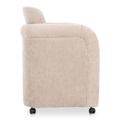 Mesto Taupe Rolling Dining Chair - Ornate Home