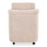 Mesto Taupe Rolling Dining Chair - Ornate Home