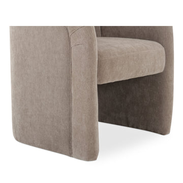 Mesto Taupe Rolling Dining Chair - Ornate Home