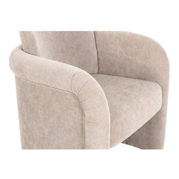 Mesto Taupe Rolling Dining Chair - Ornate Home