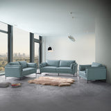 Mesut Light Blue Loveseat - Ornate Home