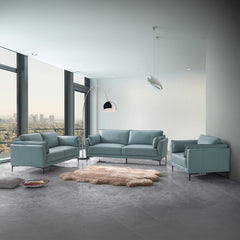 Mesut Light Blue Loveseat - Ornate Home
