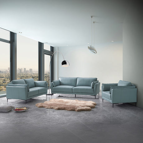 Mesut Light Blue Loveseat - Ornate Home