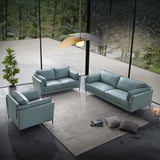 Mesut Light Blue Loveseat - Ornate Home
