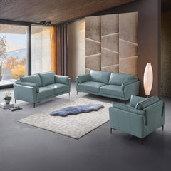 Mesut Light Blue Loveseat - Ornate Home