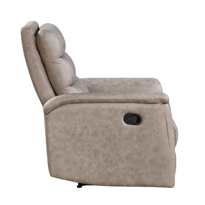 Metric Beige Reclining Chair - Ornate Home