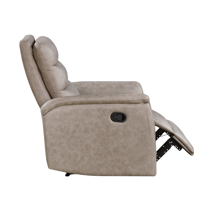 Metric Beige Reclining Chair - Ornate Home