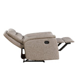 Metric Beige Reclining Chair - Ornate Home
