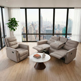 Metric Beige Reclining Chair - Ornate Home
