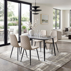 Metropolitan Black Dining Table Top - Ornate Home