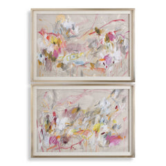 Metropolitan Rush Multicolor Abstract Prints (Set of 2) - Ornate Home