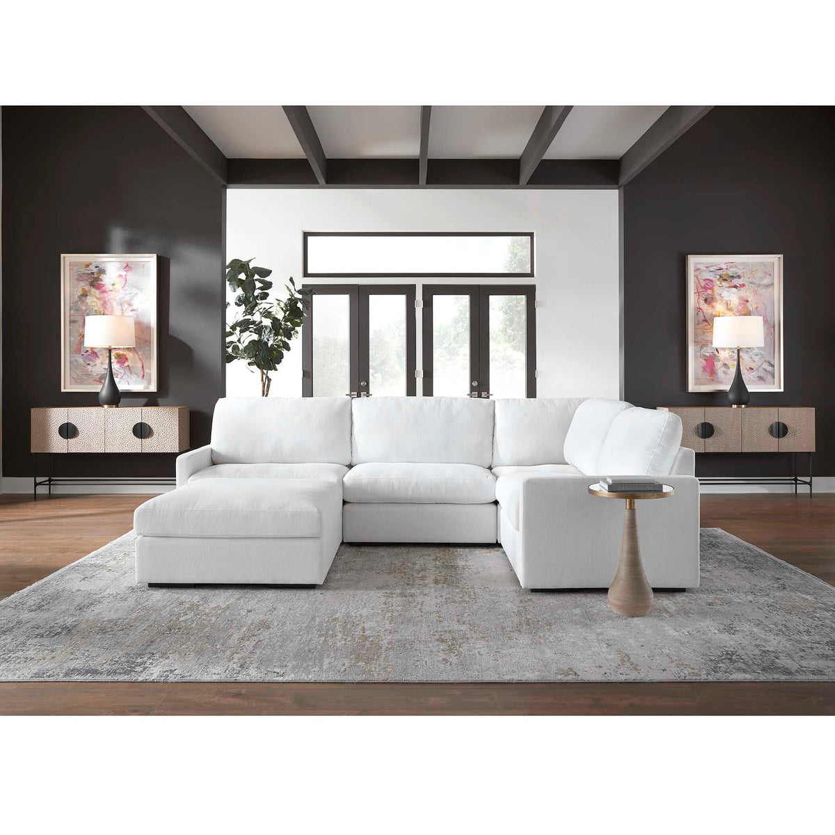 Metropolitan Rush Multicolor Abstract Prints (Set of 2) - Ornate Home