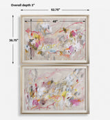 Metropolitan Rush Multicolor Abstract Prints (Set of 2) - Ornate Home