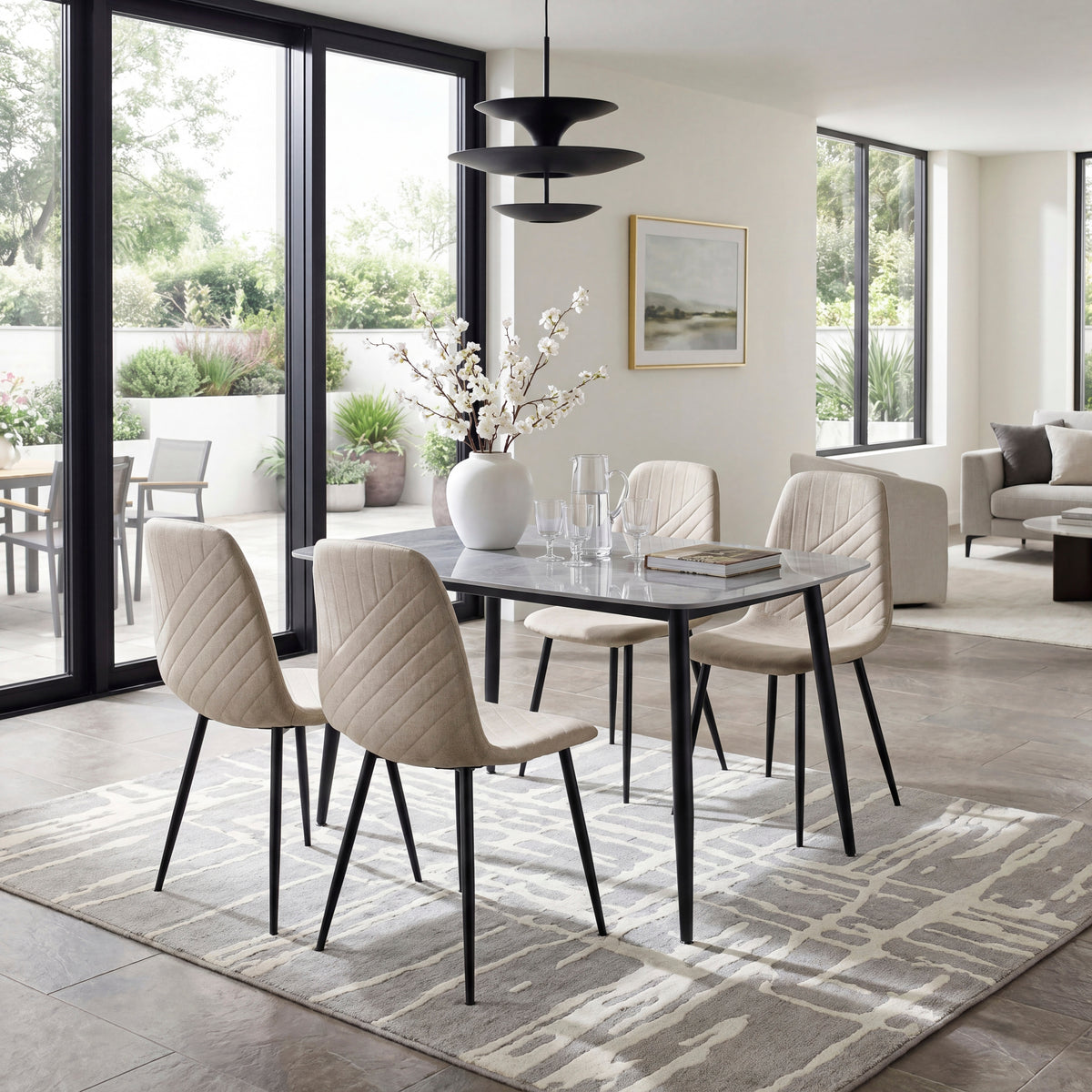 Metropolitan White Side Chair - Ornate Home