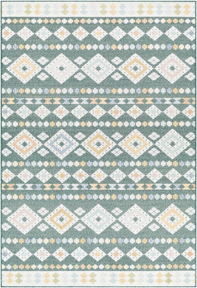 Metta Medium Green Outdoor Area Rug - Clearance - Ornate Home