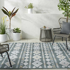 Metta Medium Green Outdoor Area Rug - Clearance - Ornate Home
