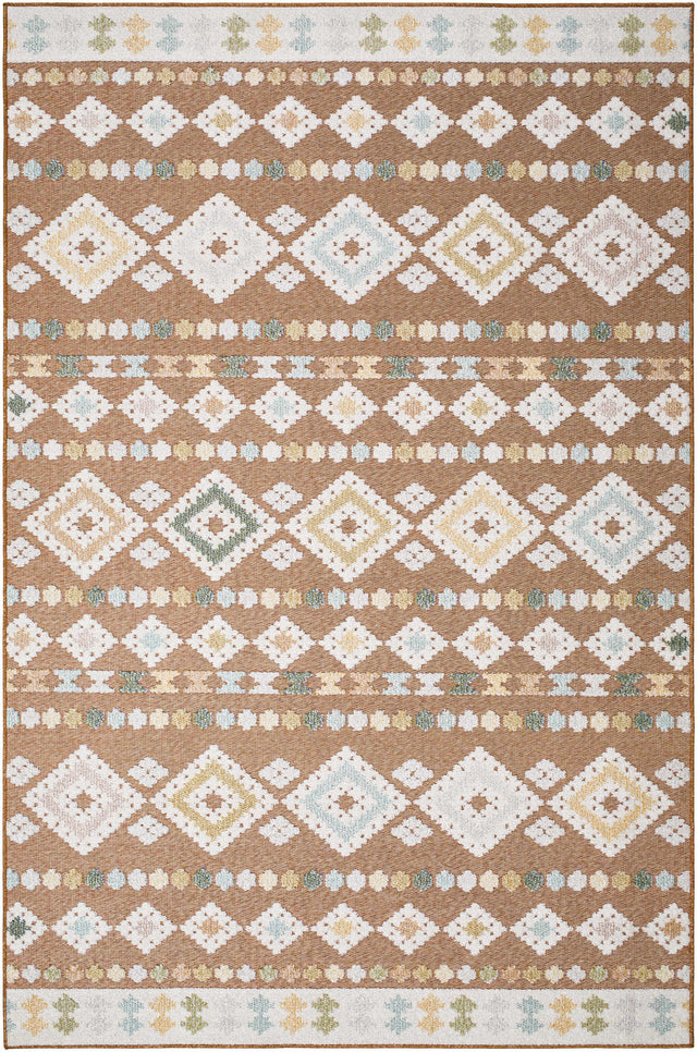 Metta Rust Outdoor Area Rug - Clearance - Ornate Home