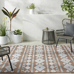Metta Rust Outdoor Area Rug - Clearance - Ornate Home