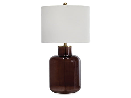 Mette Brown/Gold Glass Table Lamp (1/CN) (Online Special Price) - Ornate Home