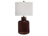 Mette Brown/Gold Glass Table Lamp (1/CN) - Ornate Home