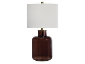 Mette Brown/Gold Glass Table Lamp (1/CN) - Ornate Home