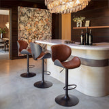 Meyane Brown Barstool - Ornate Home
