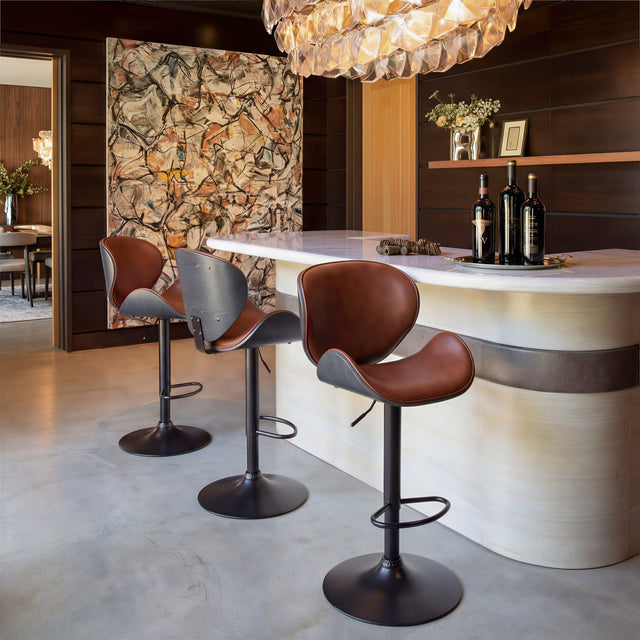 Meyane Brown Barstool - Ornate Home