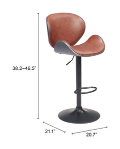 Meyane Brown Barstool - Ornate Home