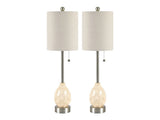 Meyer Cream/Silver Buffet Lamp (Set of 2) - Ornate Home