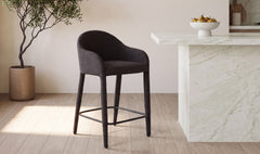 Meyers Black Counter Stool - Ornate Home