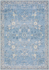 Meyly Blue Washable Area Rug - Ornate Home
