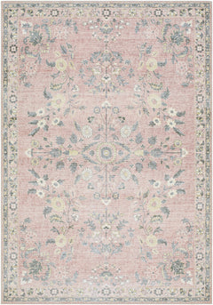 Meyly Pink Washable Area Rug - Ornate Home