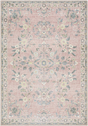 Meyly Pink Washable Area Rug - Ornate Home