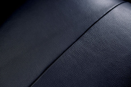 Mezzanotte Midnight Blue Real Italian Leather Sofa & Loveseat - Ornate Home