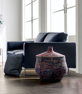 Mezzanotte Midnight Blue Real Italian Leather Sofa & Loveseat - Ornate Home