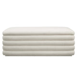Mezzo Cloud Boucle Upholstered Storage Bench - Ornate Home