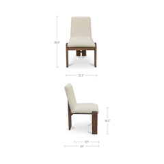 Mia Beige/Cashew Dining Chair (Set of 2) - Ornate Home