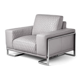 Mia Bella Gianna Light Gray Chair and a Half - Ornate Home