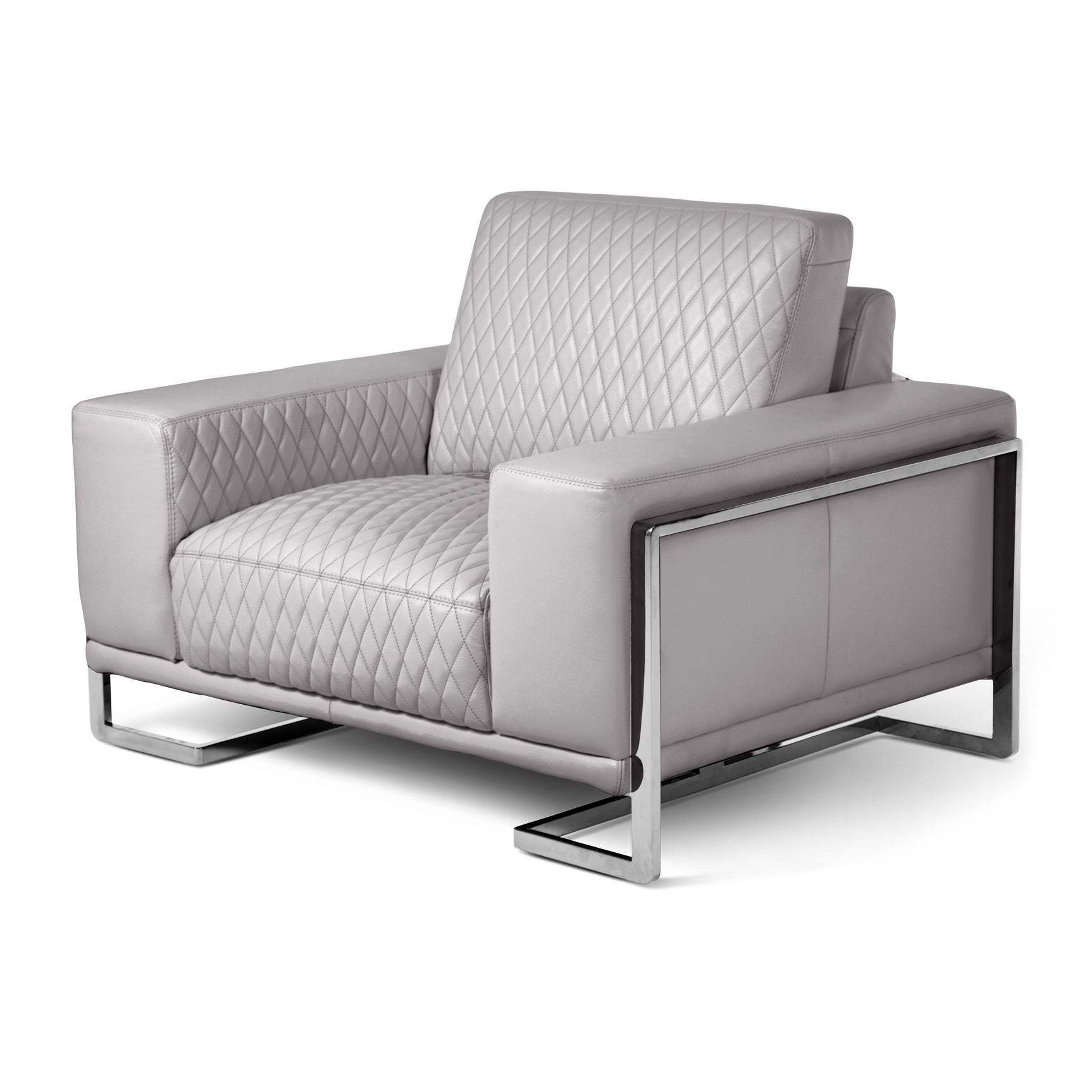 Mia Bella Gianna Light Gray Chair and a Half - Ornate Home