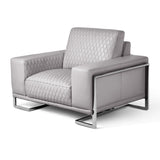 Mia Bella Gianna Light Gray Chair and a Half - Ornate Home