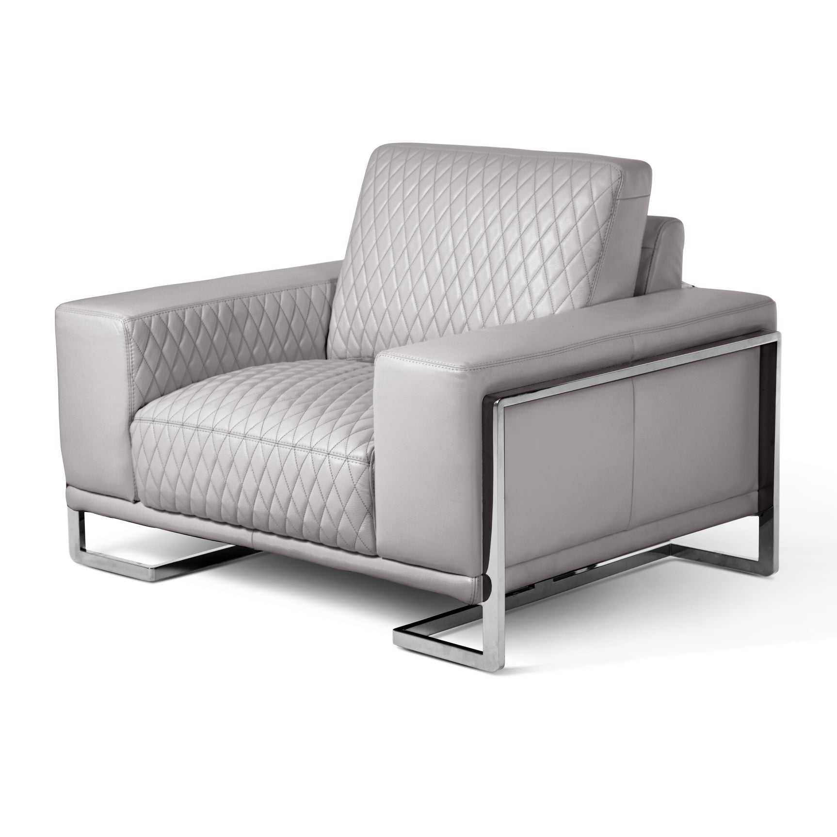 Mia Bella Gianna Light Gray Chair and a Half - Ornate Home